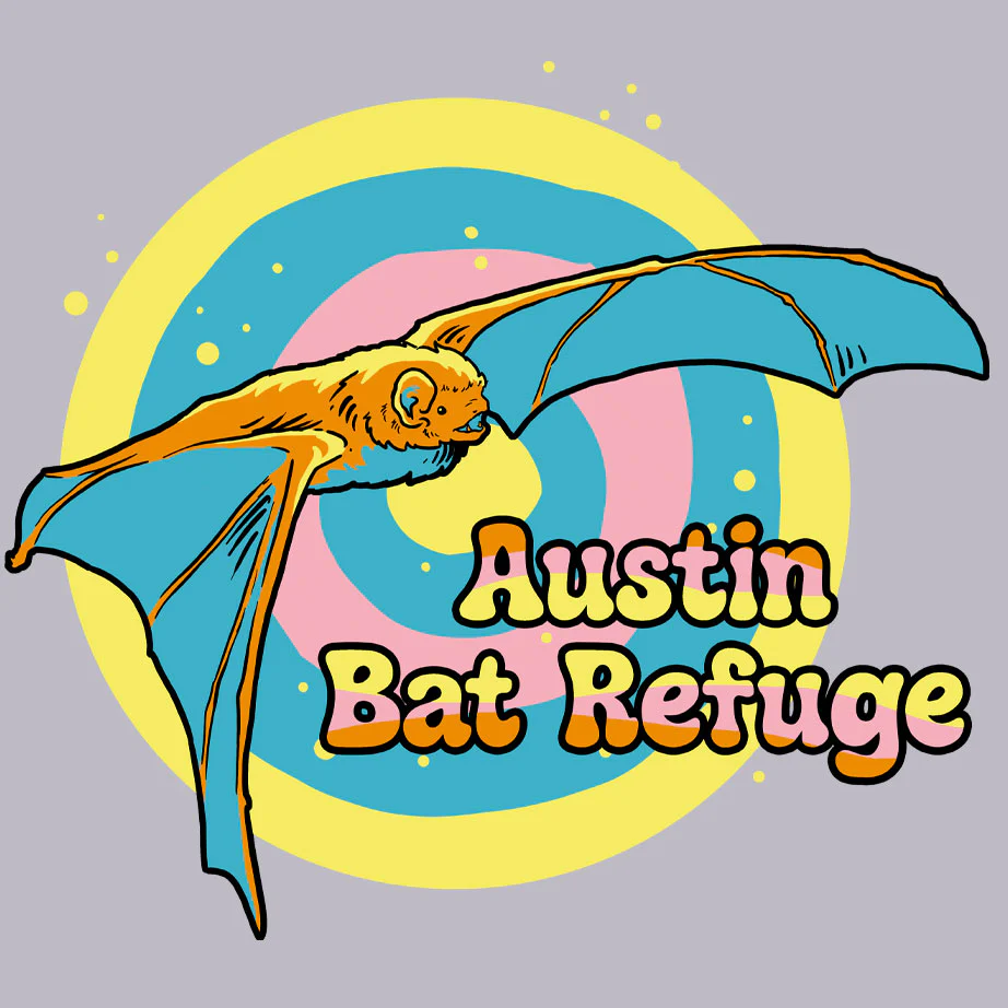 Austin Bat Refuge - Adult Long Sleeve - Heather Gray - Image 2