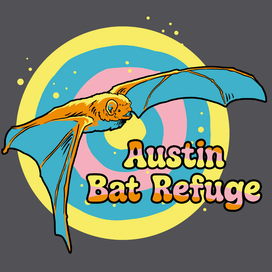 Austin Bat Refuge - Midweight French Terry Pullover Hoody - Heavy Metal - Image 2
