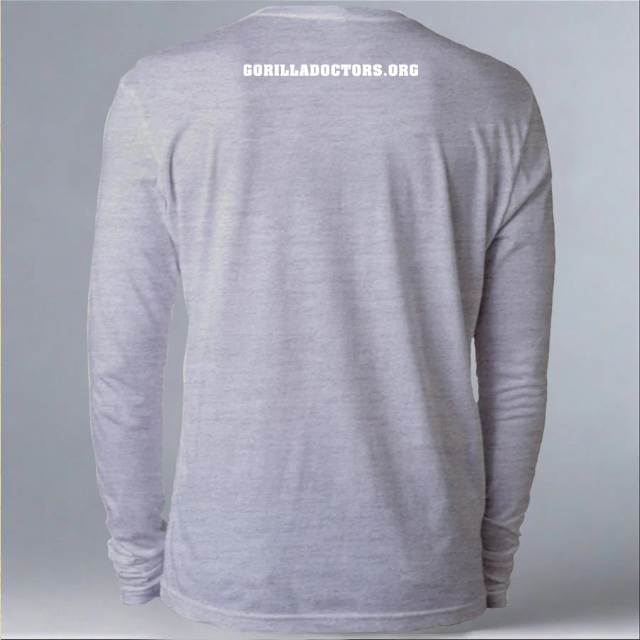Gorilla Doctors - Adult Long Sleeve - Heather Gray - Image 3