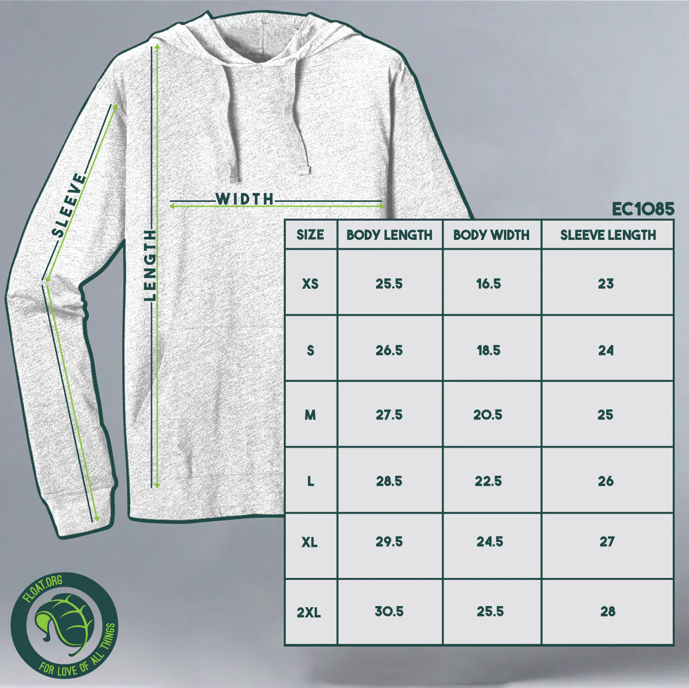 Gorilla Doctors - EcoBlend Hooded Tee - Asparagus - Image 4