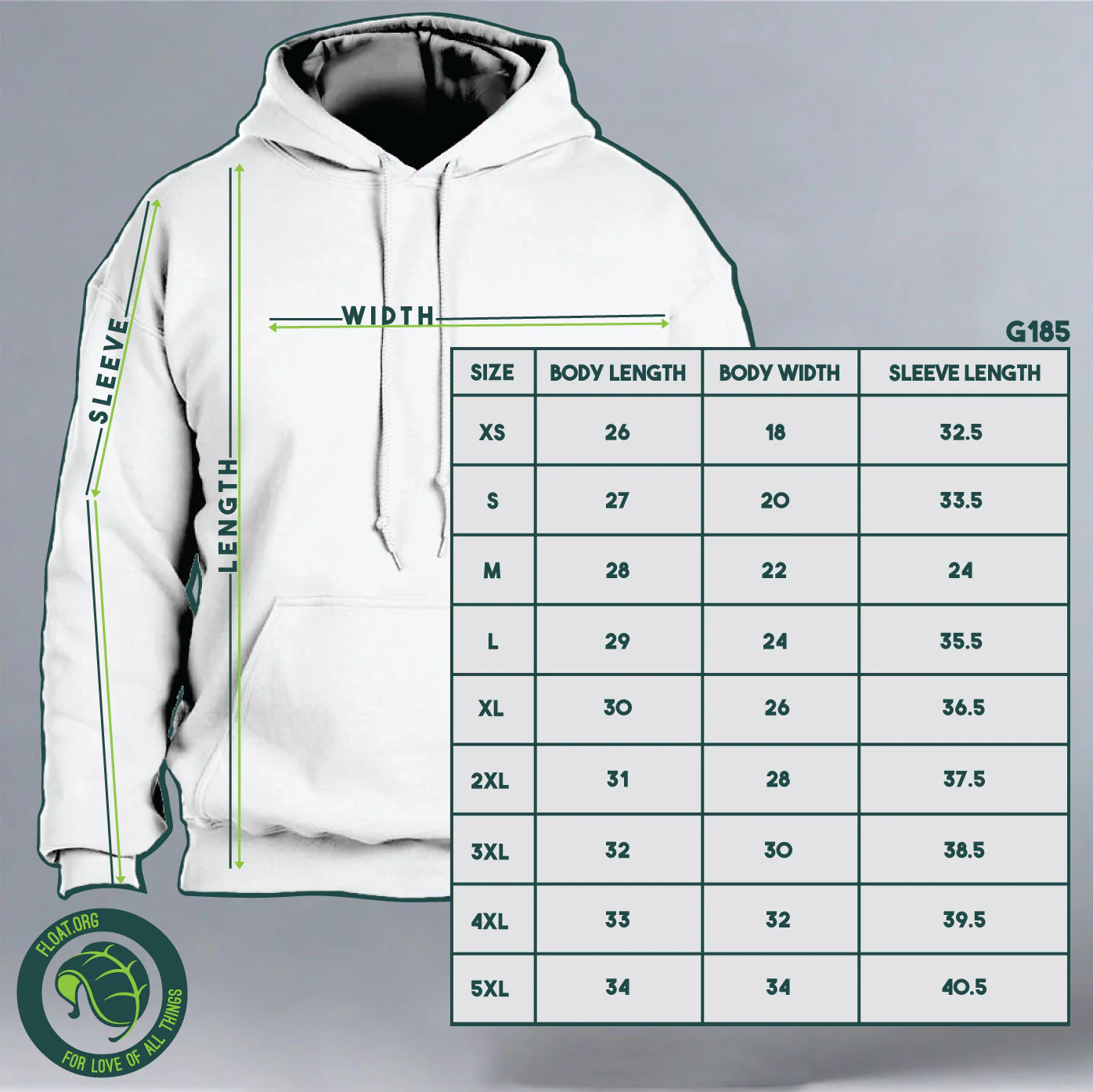 Gorilla Doctors - Gildan Adult Heavy Blend™ 8 oz., 50/50 Hooded Sweatshirt - Graphite Heather - Image 4