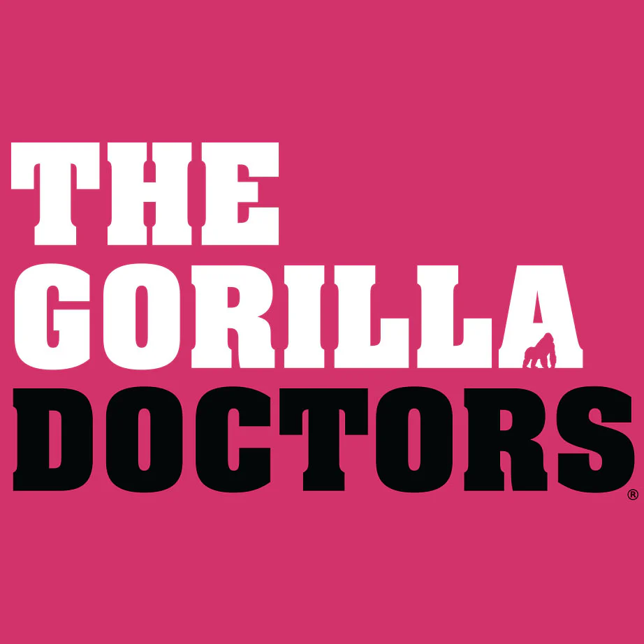 Gorilla Doctors - Ladies V-Neck - Raspberry - Image 2