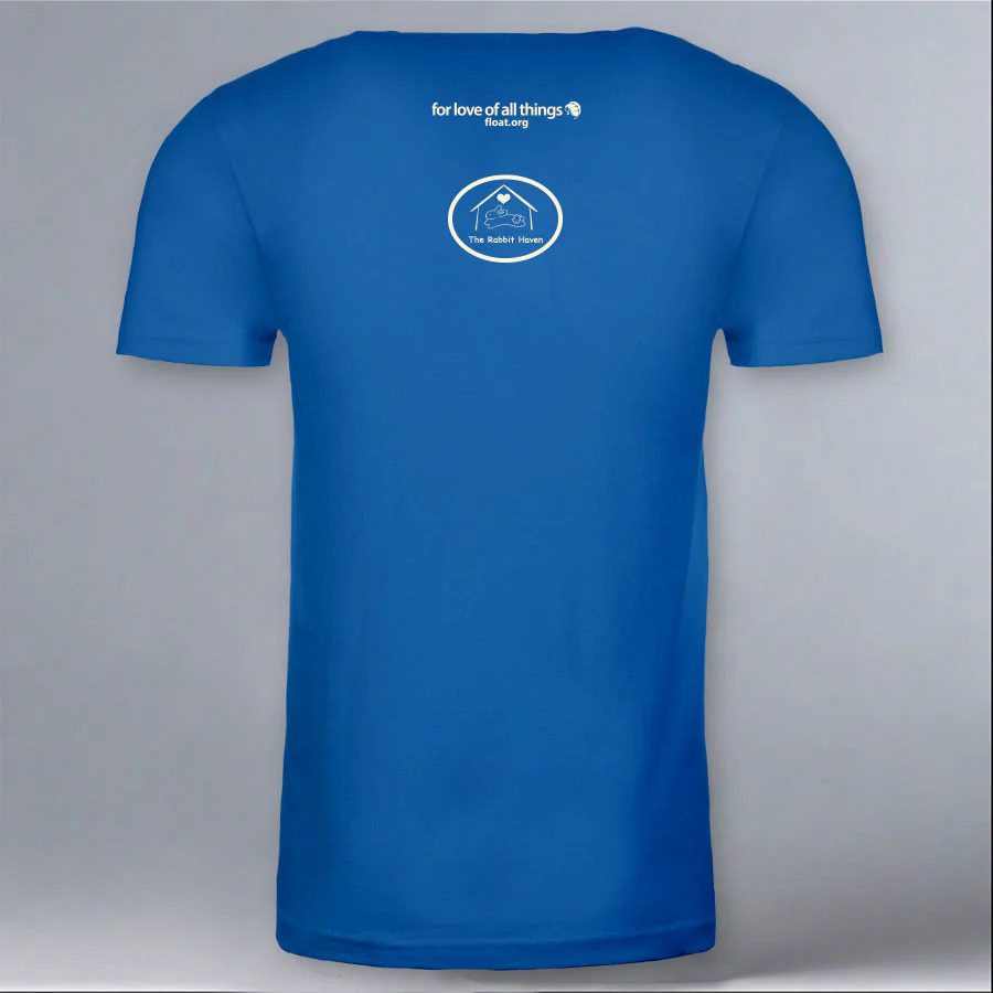 Rabbit Haven - 100% ORGANIC Adult Allmade® Tee - Beacon Blue - Image 3