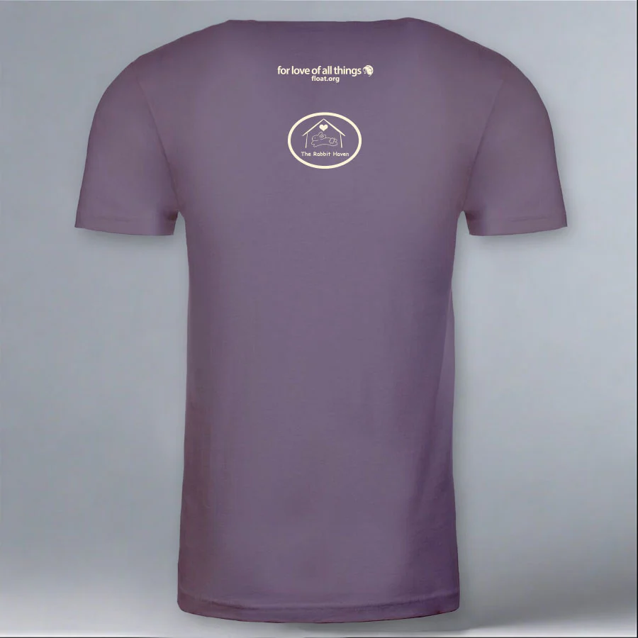 Rabbit Haven - 100% ORGANIC Adult AllmadeĀ® Tee - Cosmic Purple - Image 3