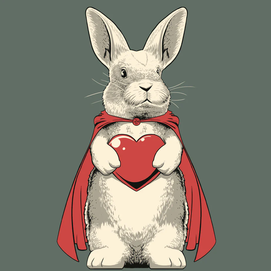 Rabbit Haven - 100% ORGANIC Adult Allmade® Tee - Matcha Green - Image 2