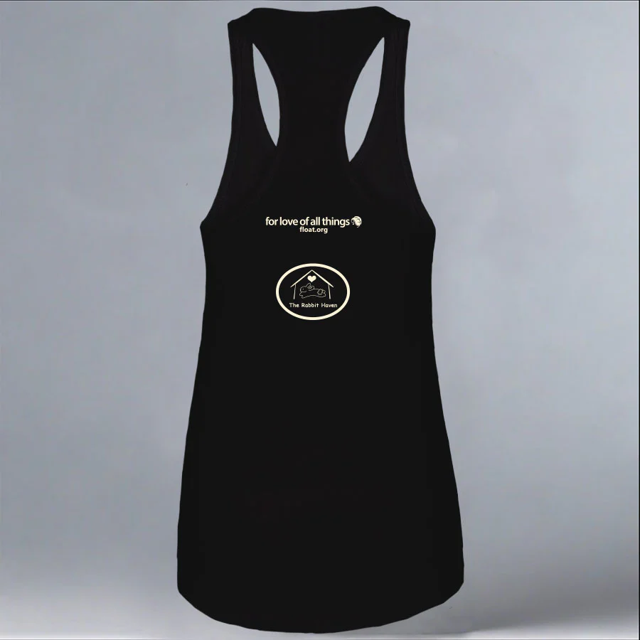Rabbit Haven - Ladies Tank - Black - Image 3