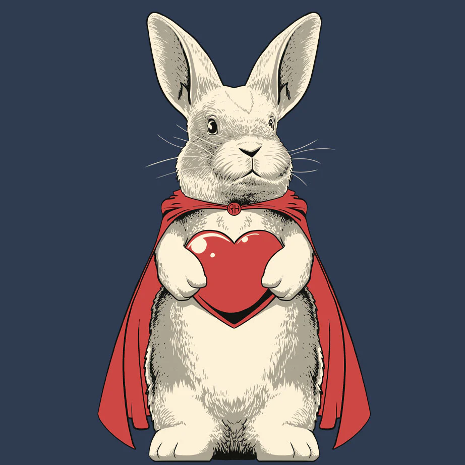 Rabbit Haven - Ladies Tank - Indigo - Image 2