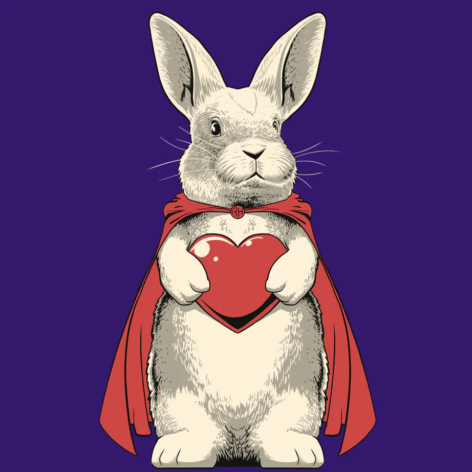 Rabbit Haven - Ladies Tank - Purple Rush - Image 2