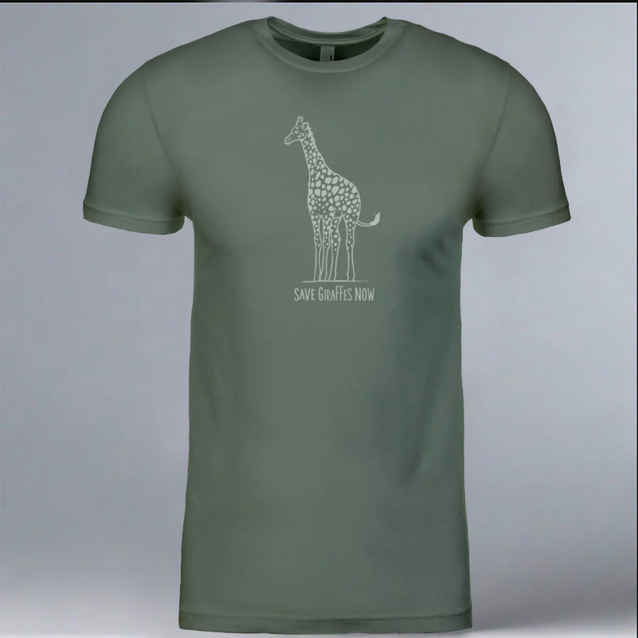 Save Giraffes Now - 100% ORGANIC Adult Allmade® Tee - Matcha Green