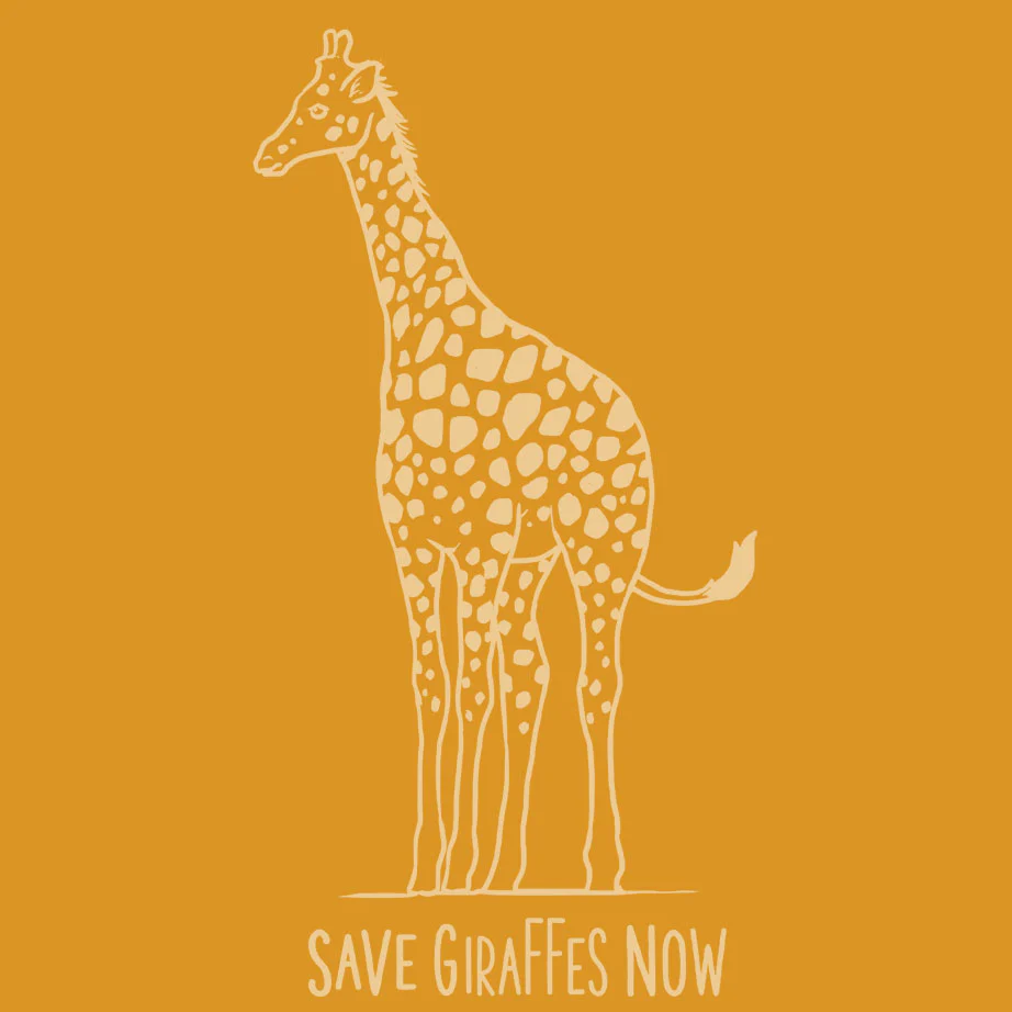 Save Giraffes Now - Adult - Gold - Image 3