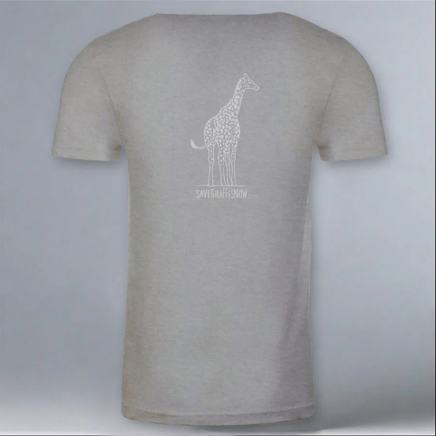 Save Giraffes Now - Adult - Heather Gray - Image 2