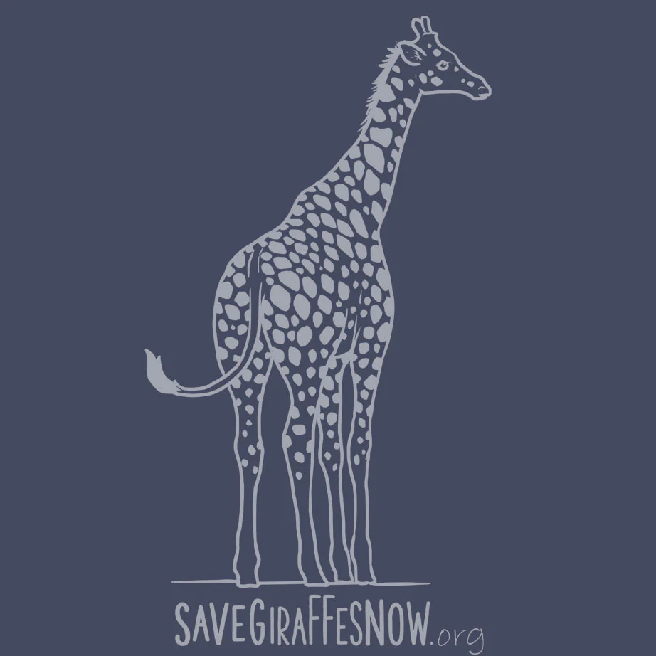 Save Giraffes Now - Adult - Indigo - Image 4