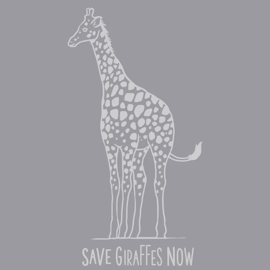 Save Giraffes Now - Ladies Triblend Dolman - Premium Heather - Image 3