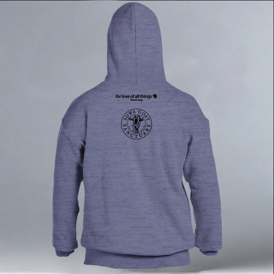 SOWA Goat Sanctuary - Gildan Adult Heavy Blend™ 8 oz., 50/50 Hooded Sweatshirt - Heather Deep Royal - Image 3