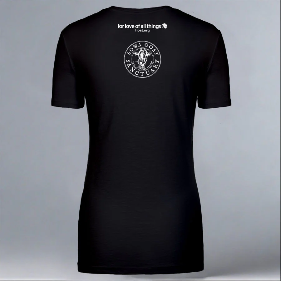 SOWA Goat Sanctuary - Ladies V-Neck - Black - Image 3